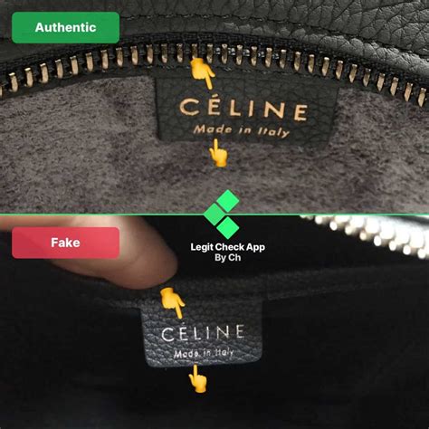 real celine vs fake|The Revury: How to Authenticate Celine Bags .